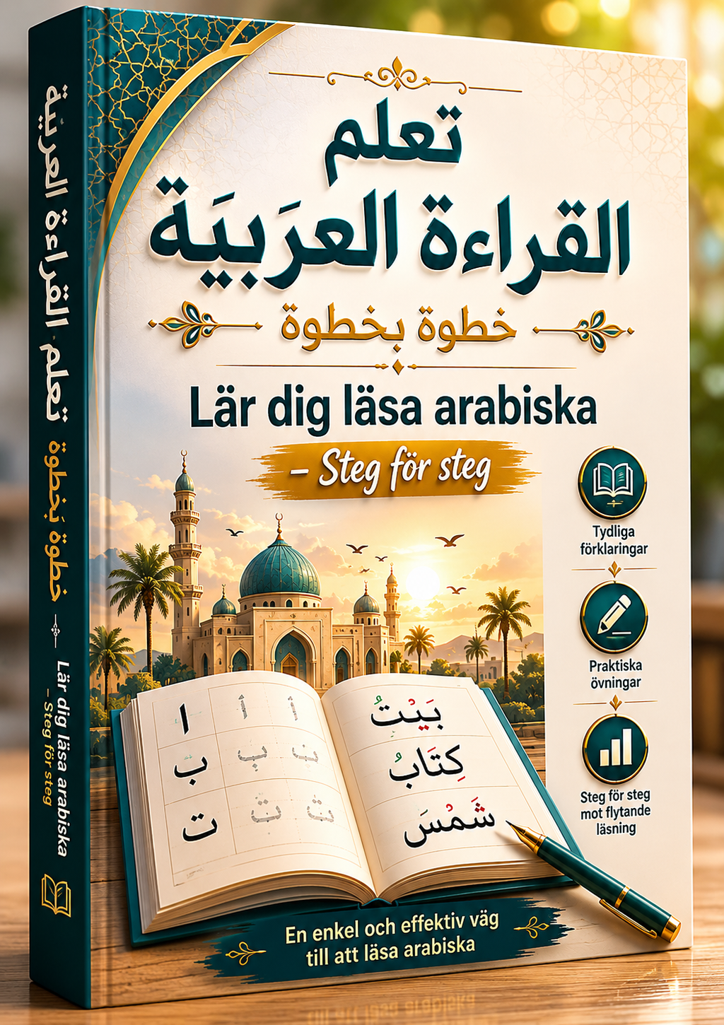 تعلم القراءة العربية خطوة بخطوة Lär dig läsa arabiska   – Steg för steg