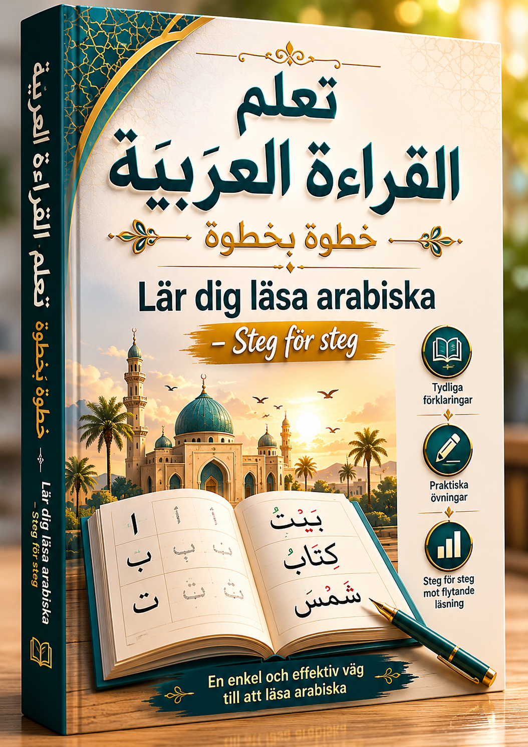 تعلم القراءة العربية خطوة بخطوة Lär dig läsa arabiska   – Steg för steg